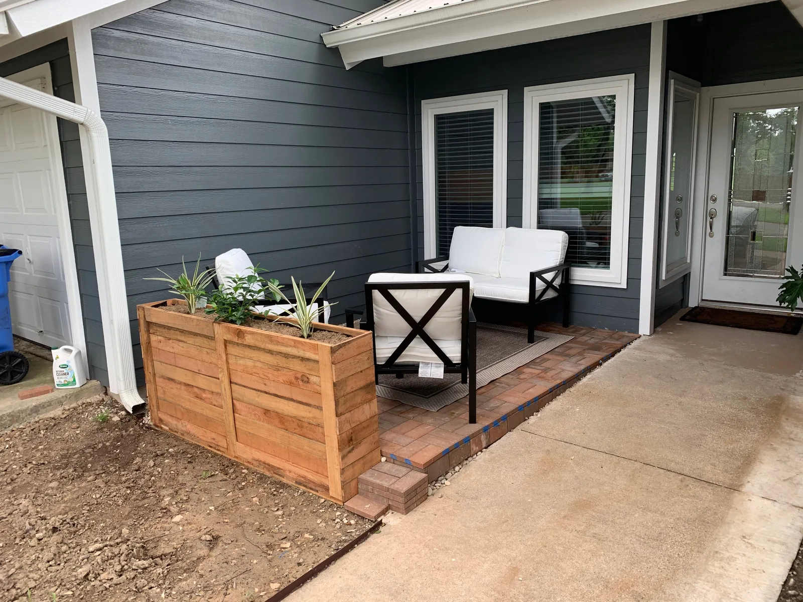 Finished concrete pad